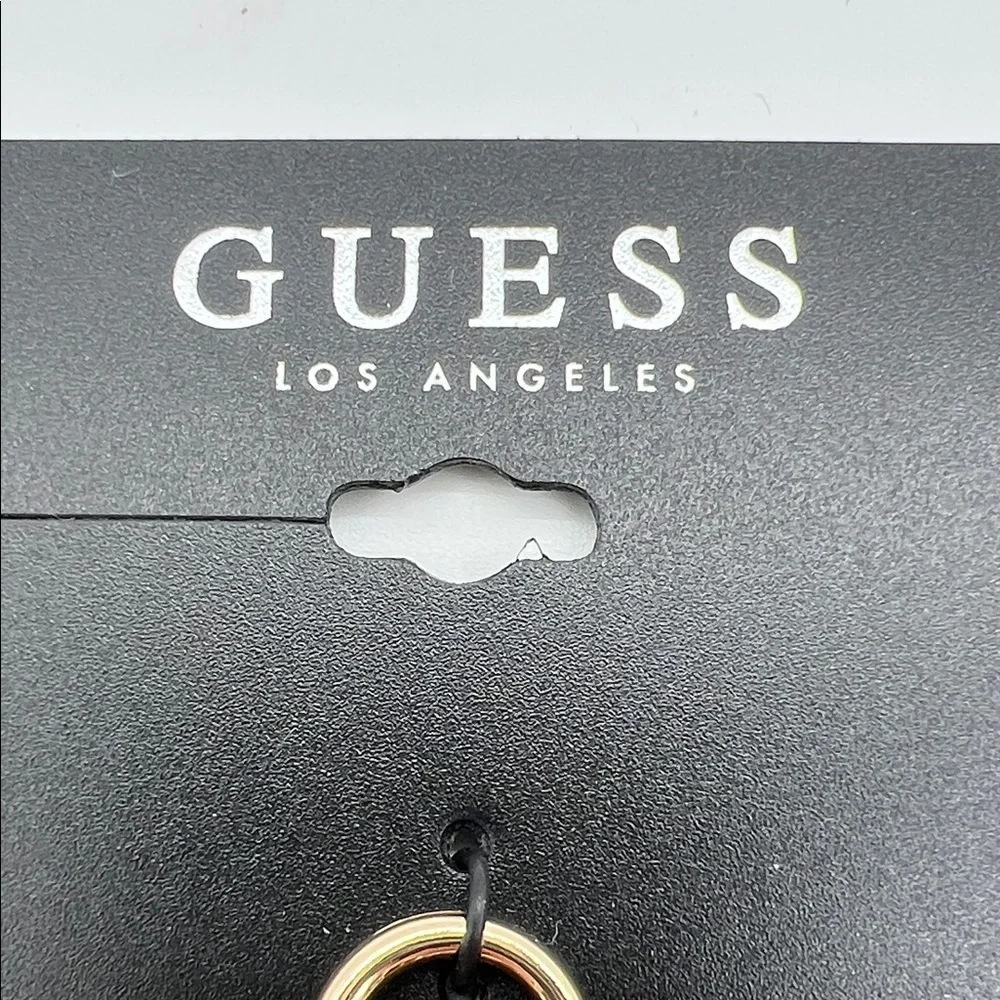 Guess Bag Charm Keychain NWT & Bonus Free preowned Guess Metal Hangtag